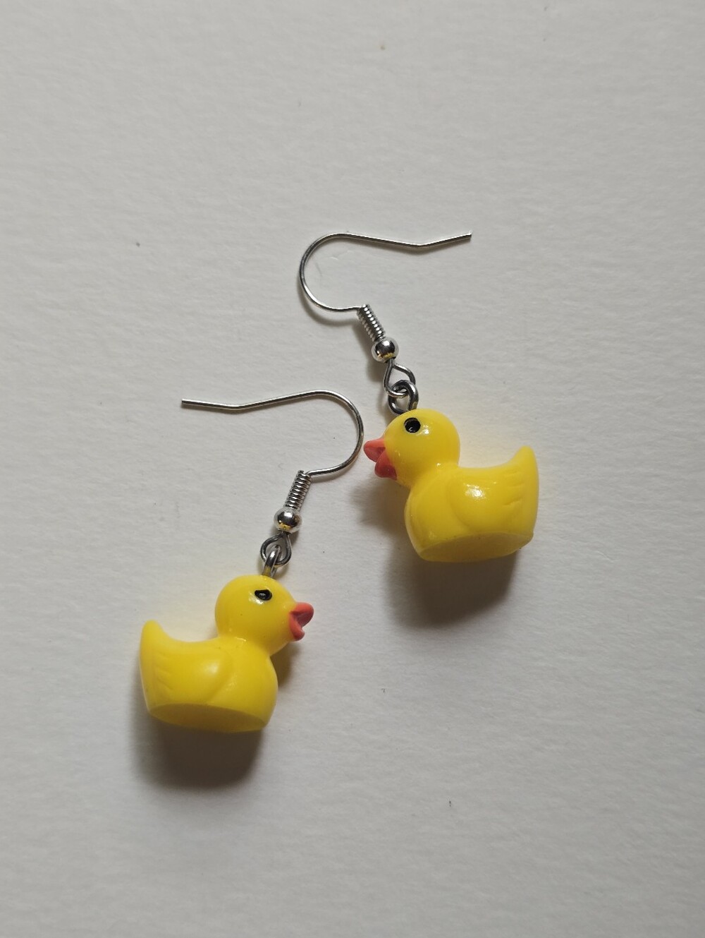 Yellow Duck Dangle Earrings